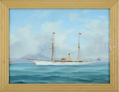 THREE PORTRAITS OF THE AMERICAN YACHT S.Y. "NARADA".