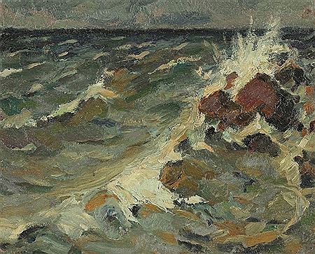'Brandung an steiniger Ostseeküste' by Hans & Willi Zank & Gericke - Auction record, sale price, and art valuation. Compare with similar artists and explore comparable artworks.
