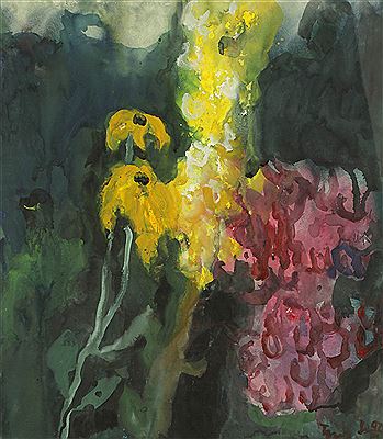'Königskerze und Phlox'