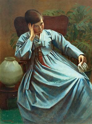 Woman by InSoong Kim - Auction record, sale price, and art valuation. Compare with similar artists and explore comparable artworks.