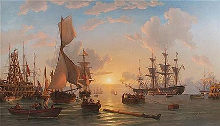 A NAVY CONVOY PREPARING TO DEPART FROM PLYMOUTH