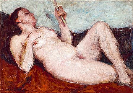 Female Nude in Studio, 1931 by Elemer Vass - Auction record, sale price, and art valuation. Compare with similar artists and explore comparable artworks.