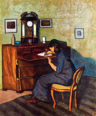 Woman Writing Letter (Afternoon Lights in the Room), 1910s