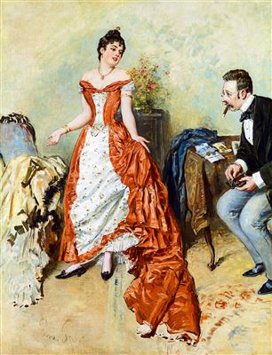 The New Gown by Emanuel Spitzer - Auction record, sale price, and art valuation. Compare with similar artists and explore comparable artworks.