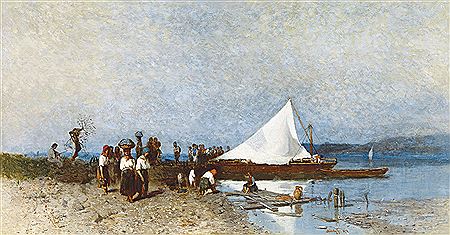 At Lake Balaton (The White Sail), 1874