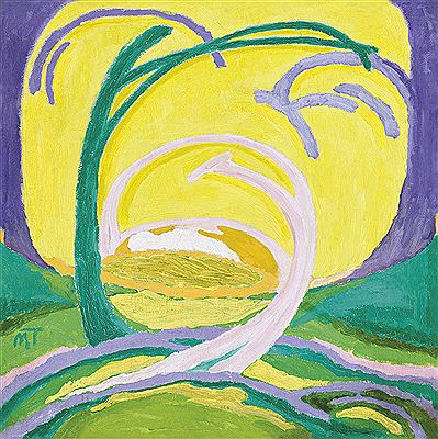 Green-Yellow Landscape (Yellow Landscape), 1918 by Janos Hans Mattis-Teutsch - Auction record, sale price, and art valuation. Compare with similar artists and explore comparable artworks.