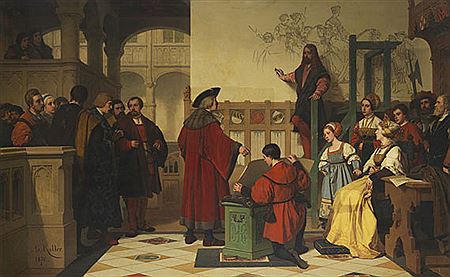 Albrecht Dürer wird von Kaiser Maximilian bei der Arbeit besucht. 1870
