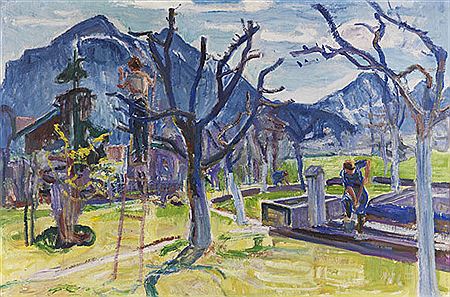 Aprilsonne (Hans auf der Leiter), 1934