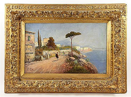 Depicting view of the Capri coast