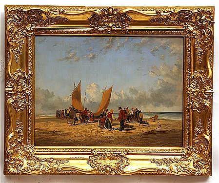 “Fish Market, Yarmouth Beach” by Joseph Stannard - Auction record, sale price, and art valuation. Compare with similar artists and explore comparable artworks.