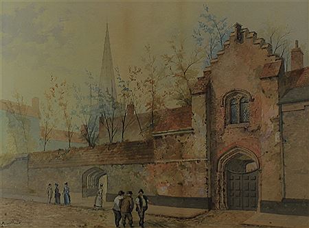 "Bishop Alnwick's Gateway to Cathedral" (Norwich)