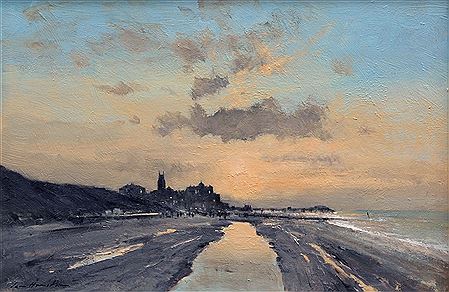 "Sundown on Cromer Beach"