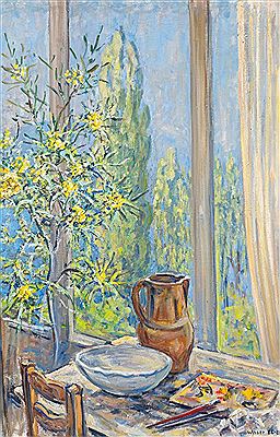 Mimosa sapling in the studio. 1886 - 88