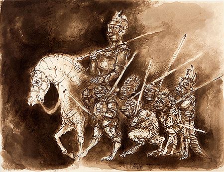 Cavaleiro e Guerreiros