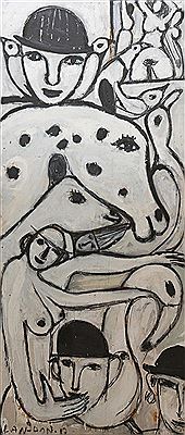 Sample artwork by Stephen Langdon (20th century), known for painting - View similar artists and auction records
