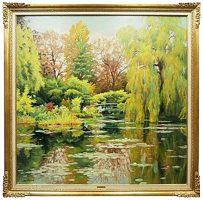 L’ETANG AUX NYMPHEAS EN AUTOMNE