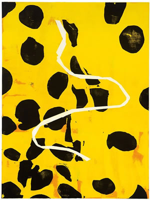 Yellow & Black with White