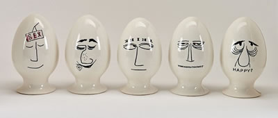 Egghead condom holders (10)