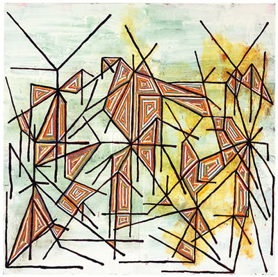 Sample artwork by Steve Roden (1964 - 2023), known for non objective painting - View similar artists and auction records
