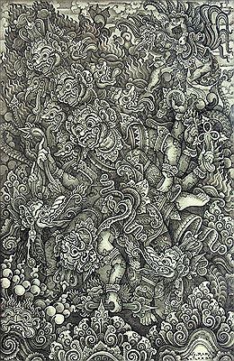 Bathara Wisnu Murti Fight against the Evil Spirit