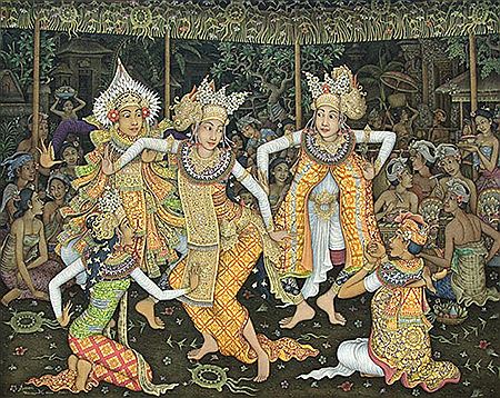 Arja Dance by I Wayan Sudana - Auction record, sale price, and art valuation. Compare with similar artists and explore comparable artworks.