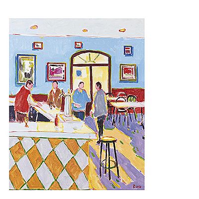 Interior de café by Manuel Royo - Auction record, sale price, and art valuation. Compare with similar artists and explore comparable artworks.
