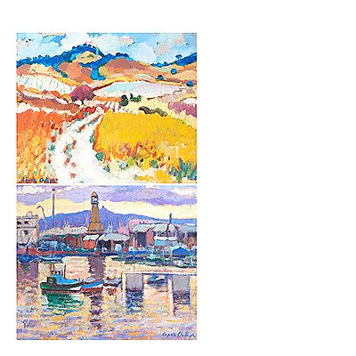 Paisaje y Puerto de Barcelona.(2) by José López Ortega - Auction record, sale price, and art valuation. Compare with similar artists and explore comparable artworks.
