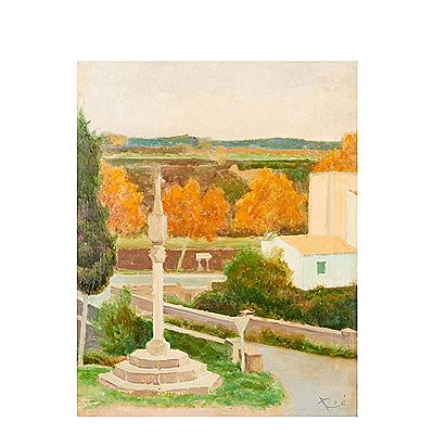 Rural landscape by Juan Roe Claramunt - Auction record, sale price, and art valuation. Compare with similar artists and explore comparable artworks.