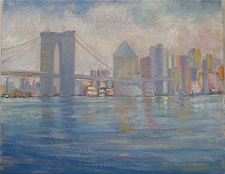 Two Views of the Brooklyn Bridge