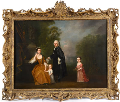 Sample artwork by Francis Lindo (1714 - 1767), known for portrait painting - View similar artists and auction records