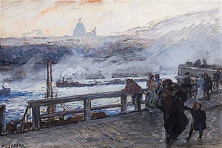 Vue de la Seine avec le Panthe´on