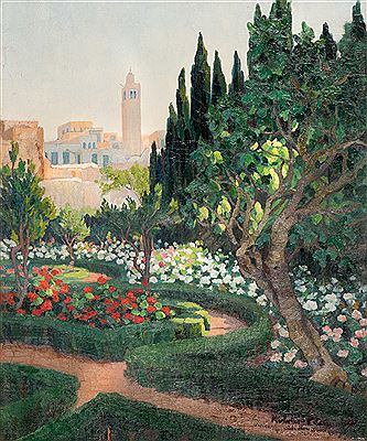 Sidi Bou Sai ¨ d, garden Baron D ' Erlanger