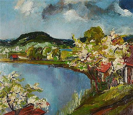 Springtime in Trumer Seenland by Rudolf Buchner - Auction record, sale price, and art valuation. Compare with similar artists and explore comparable artworks.