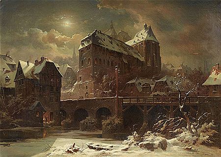 Sample artwork by Eduard Stiegel (1818 - 1879), known for painting, landscape - View similar artists and auction records