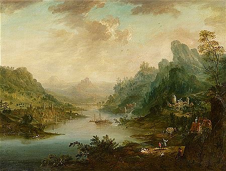 Panoramic River Landscape