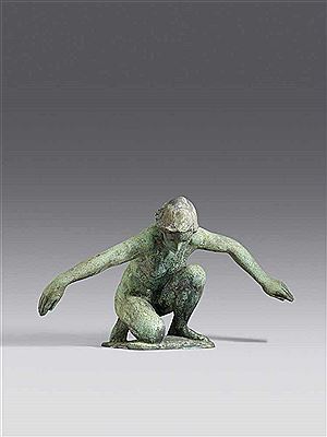 Kneeling with arms outstretched by Richard Martin Werner - Auction record, sale price, and art valuation. Compare with similar artists and explore comparable artworks.