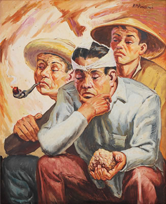 Sample artwork by Ricarte M Puruganan (1912 - 1998), known for painting - View similar artists and auction records