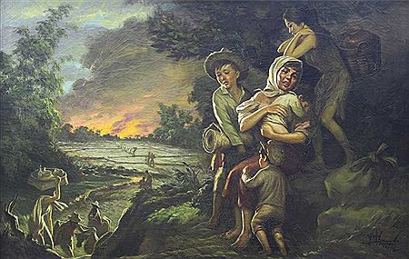 Evacuation by Simeon Saulog - Auction record, sale price, and art valuation. Compare with similar artists and explore comparable artworks.