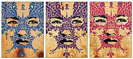 BOGOTA DOWNTOWN GIRL TRYPTICH, 2014