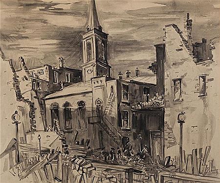 St. Louis scene with the Old Cathedral by Esther Silber Reed - Auction record, sale price, and art valuation. Compare with similar artists and explore comparable artworks.