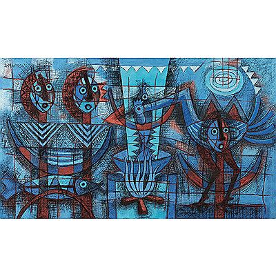 Caldo de cuatete II by Ixrael Montes - Auction record, sale price, and art valuation. Compare with similar artists and explore comparable artworks.