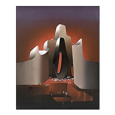 Sample artwork by Kurt Larisch (1913 - 2009), known for surrealist painting - View similar artists and auction records