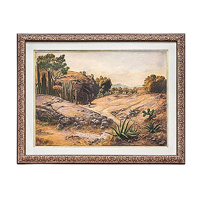 PAISAJE MEXICANO by Cleofas Almanza - Auction record, sale price, and art valuation. Compare with similar artists and explore comparable artworks.