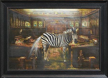 Zebra in Parliment