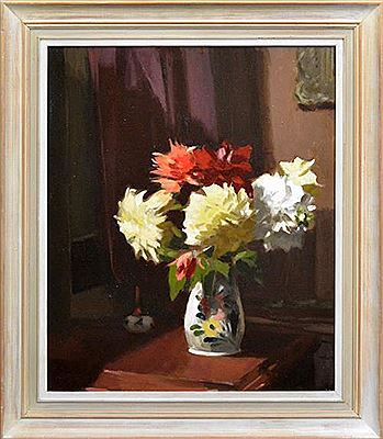 Dahlias in the Studio