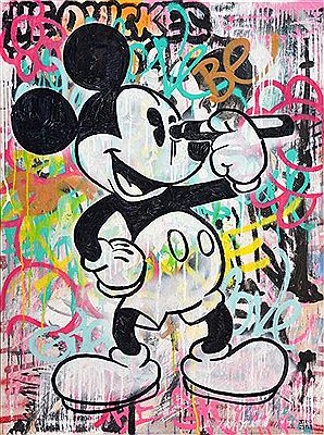 Mickey Mouse by INDO - Auction record, sale price, and art valuation. Compare with similar artists and explore comparable artworks.