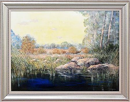 Grassy Landscape, Mole Creek, Tasmania by Colleen M Parker - Auction record, sale price, and art valuation. Compare with similar artists and explore comparable artworks.