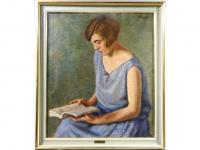 Ritratto di donna intenta nella lettura by Oreste Zuccoli - Auction record, sale price, and art valuation. Compare with similar artists and explore comparable artworks.