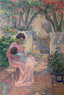 Mother and daughter on the Terrace