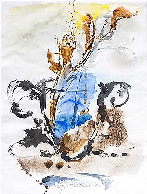 Zweig in Henkelvase